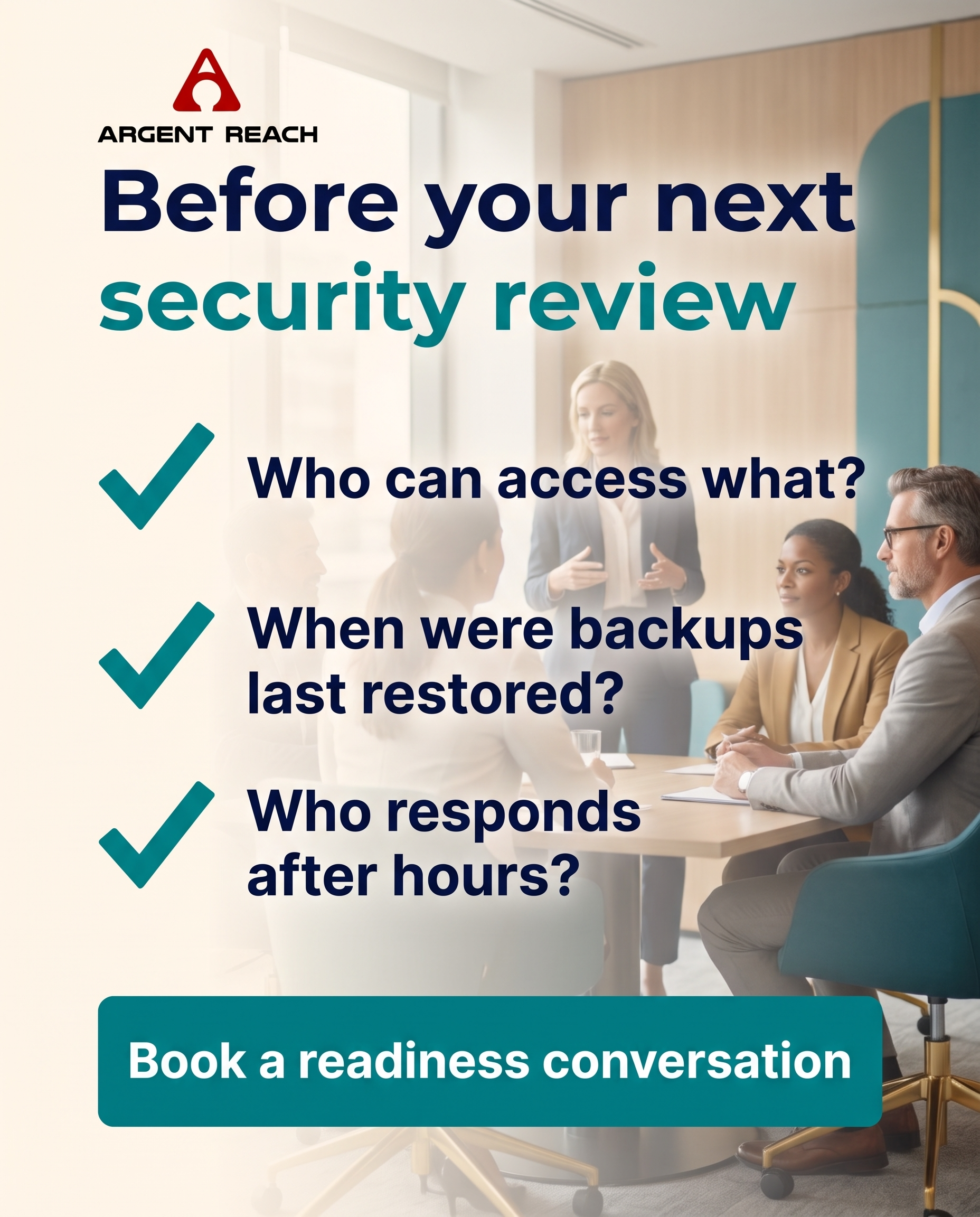 Argent Reach creative: Before your next security review